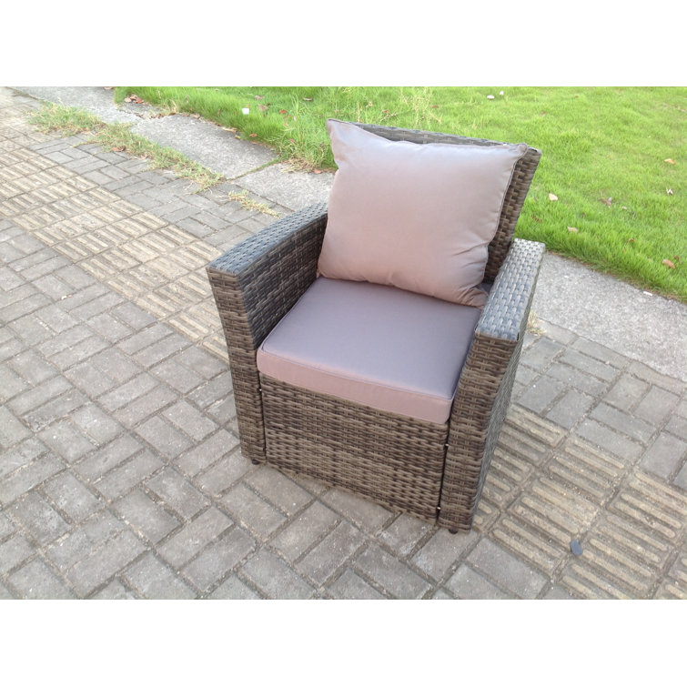 Rosalind Wheeler Lisette Garden Chair with Cushion Wayfair.co.uk